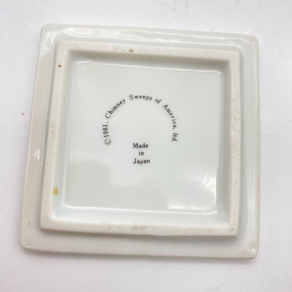 Chimney Sweeps of American trinket box ceramic Dusty the Chimney sweep Japan dre - Picture 7 of 8